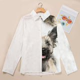 Joycorners Skye Terrier Half Printed 3D Casual Shirt