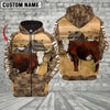Joycorners Hereford Cattle Farming Personalized 3D Hoodie