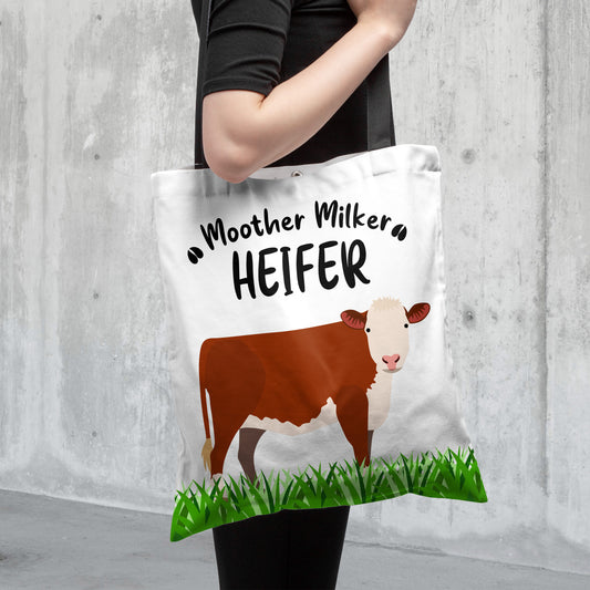 Joycorners Hereford Cattle All Over Printed 3D Tote Bag