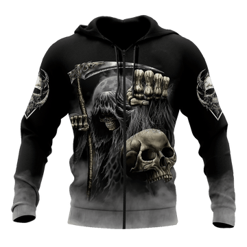Joycorners Reaper Scythe Skull Tattoo All Over Printed Shirts