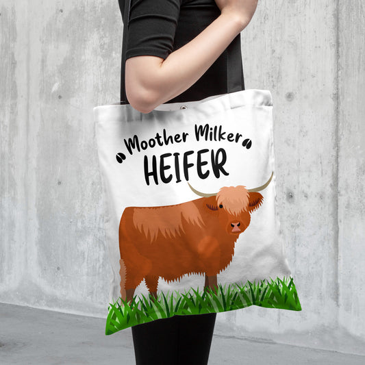 Joycorners Highland Cattle All Over Printed 3D Tote Bag