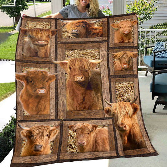 JoyCorners Highland In Farm All Printed 3D Blanket