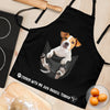 Joycorners Jack Russell Terrier In The Pocket Black All Over Printed 3D Apron