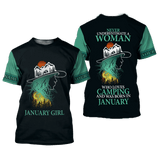 Joycorners Custom Name The Camping January Girl All Over Printed 3D Shirts