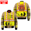 Joycorners Personalized Name Firefighters Come To The Rescue Fire Courage Honor Rescue All Over Printed 3D Shirts