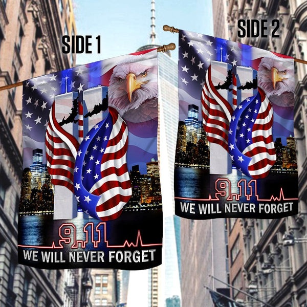 Joycorners 911 Patriot Day Flag 9/11 Never Forget All Printed 3D Flag