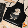 Joycorners Labrador In The Pocket Black 4 All Over Printed 3D Apron