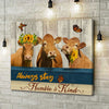 Joycorners Limousin Cattle Humble and Kind Canvas