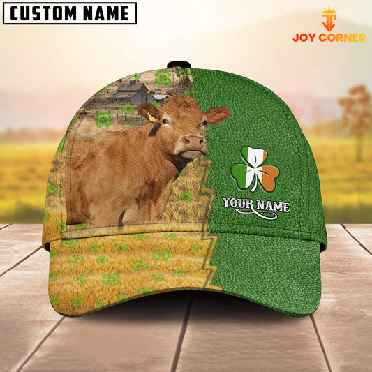 Joycorners Limousin Custom Name Patrick Day Cap