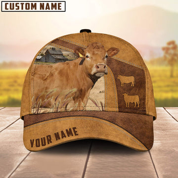 Joycorners Custom Name Limousin Cattle Cap TT6