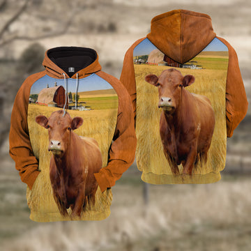 Joycorners Limousin Cattle Ragan Hoodie