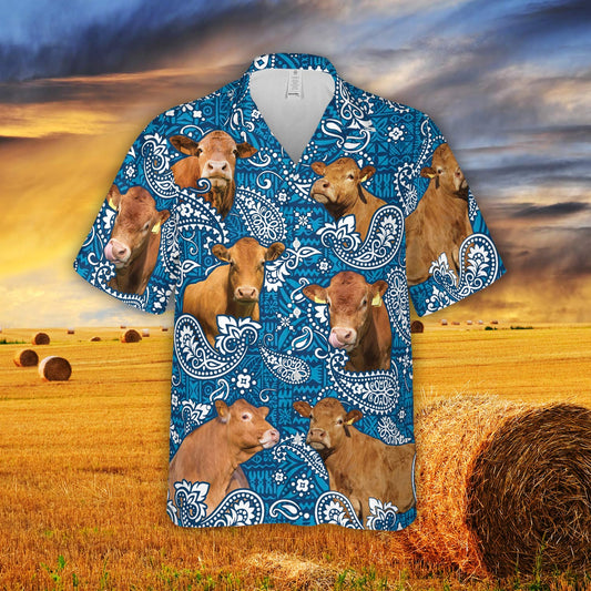 Joycorners Paisley Pattern Limousin All Over Printed 3D Hawaiian Shirt