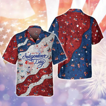 Joycorners Happy Independence Day 4TH Of July All 3D Printed Hawaiian shirt
