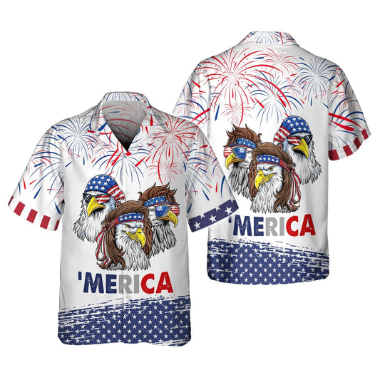Joycorners Happy Independence Day Eagles 'Merica All 3D Printed shirts