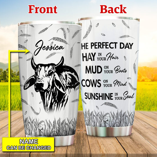 Joycorners Personalized Brahman Perfect Day Tumbler