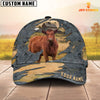 Joycorners Red Angus Customized Name Cap