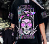 Joycorners Hologram Skull Nice Girl Everyone Is Stupid All Over Printed 3D Shirts