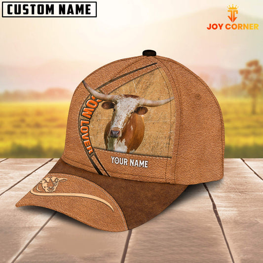 Joycorners Texas Longhorn Lover Customized Name 3D Cap