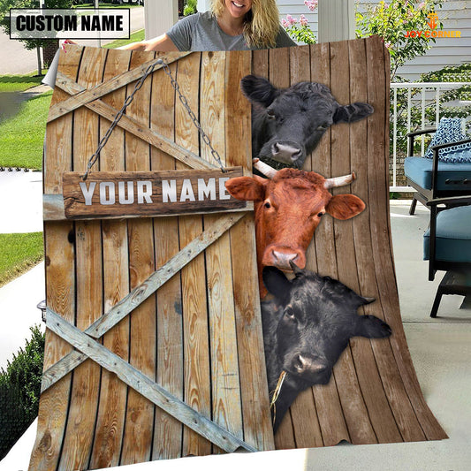 Joycorners Personalized Name Dexter Barn Blanket