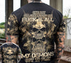 Joycorners Demon Skull Let My Demons Out To Play All Over Printed 3D Shirts