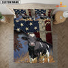JoyCorners Holstein America Customized Name 3D Bedding Set