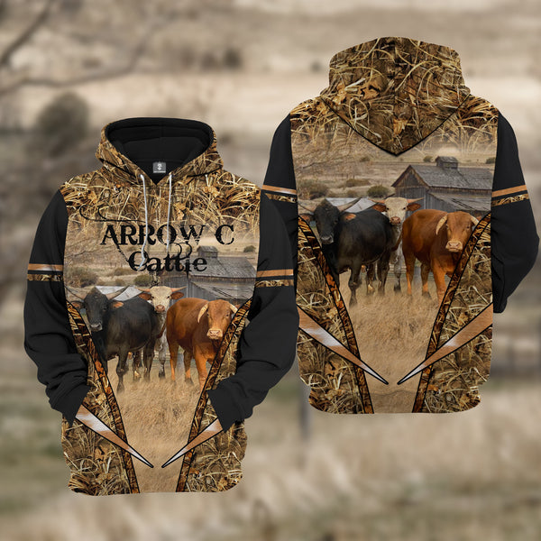 Joycorners ARROW C Cattle STYLE All Over Printed 3D Hoodie
