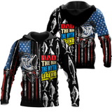 Joycorners Dad The Man The Myth The Fishing Legend All Over Printed 3D Shirts