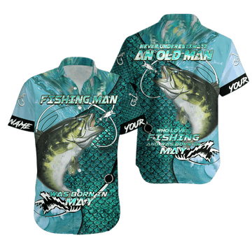 Joycorners Personalized Name Fishing Man Was Born In May All Over Printed 3D Shirts