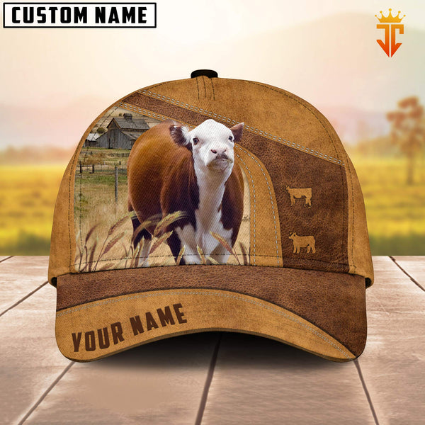 Joycorners Custom Name Mini Hereford Cattle Cap TT9