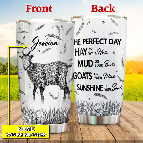 Joycorners Personalized Goat Perfect Day Tumbler