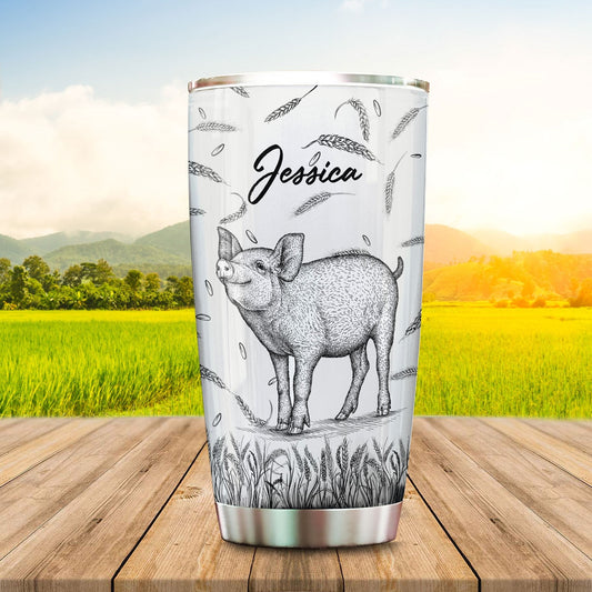 Joycorners Personalized Pig Perfect Day Tumbler