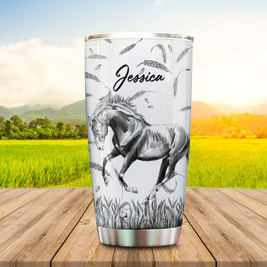 Joycorners Personalized Horse Perfect Day Tumbler