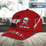 CHEF Personalized Name Cap Red