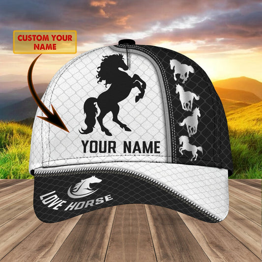 Horse 3 Your Name Cap