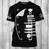 CHEF - Personalized Name 3D Black 02 All Over Printed Shirt
