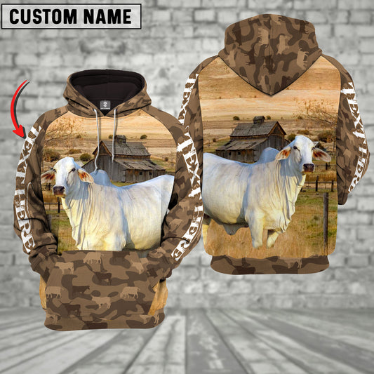 Joycorners Brahman Cattle Farming Personalized 3D Hoodie