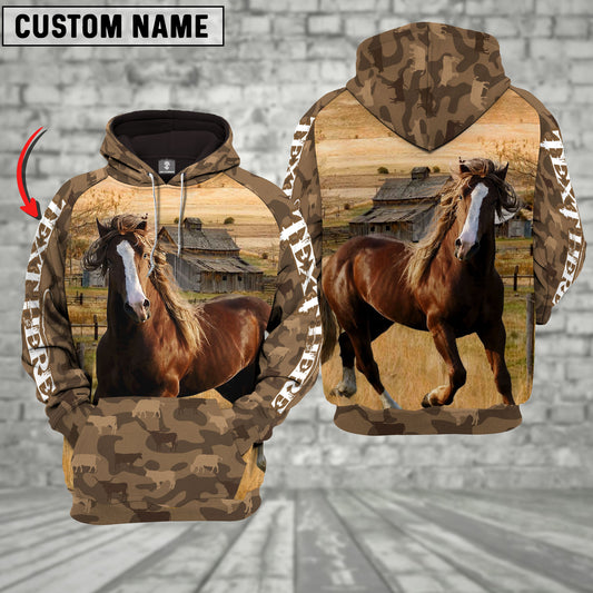 Joycorners Horse Farming Personalized 3D Hoodie