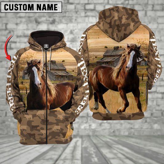 Joycorners Horse Farming Personalized 3D Hoodie