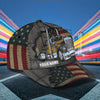 Joycorners Personalized Name American Flag 02 Trucker Classic Cap