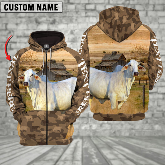 Joycorners Brahman Cattle Farming Personalized 3D Hoodie