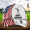 Joycorners Premium American Flag Old Man Plays Golf, Golf Hats Multicolored Personalized 3D Design All Over Printed