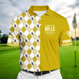 Joycorners Premium It Takes A Lot Of Ball To Golf The Way I Do Golf Polo Shirts Multicolored Personalized 3D Design All Over Printed