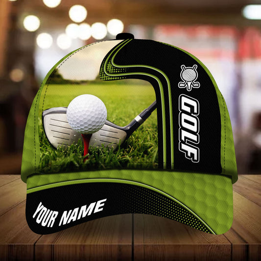 Joycorners Premium Cool Golf Club And Ball, Golf Hats For Golf Lovers Multicolored Personalized 3D Design All Over Printed