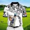 Joycorners Premium Cool Golf Man, Golf Polo Shirts Multicolored Personalized 3D Design All Over Printed