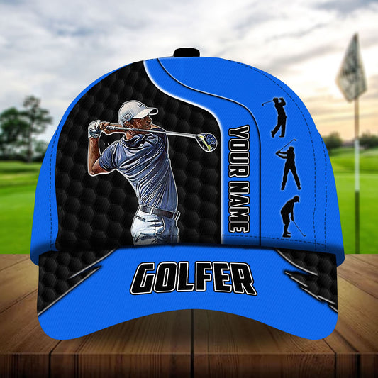 Joycorners Premium Unique Cool Golfer, Golf Hats For Golf Lovers Multicolored Personalized 3D Design All Over Printed