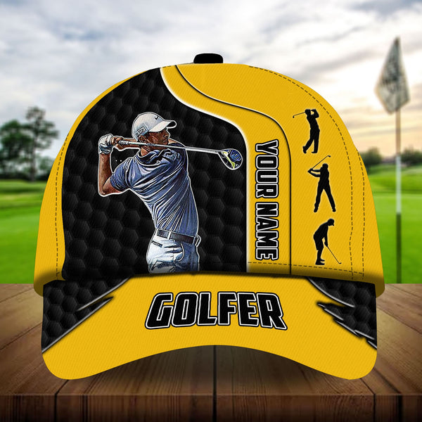 Joycorners Premium Unique Cool Golfer, Golf Hats For Golf Lovers Multicolored Personalized 3D Design All Over Printed