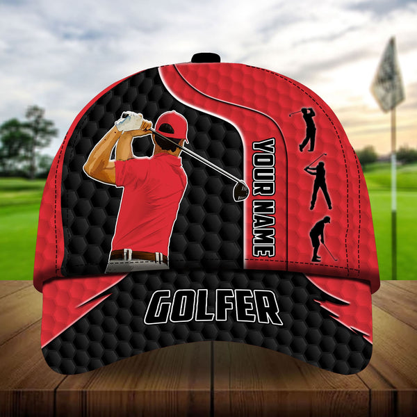 Joycorners Premium Cool Golfer, Golf Hats For Golf Lovers Multicolored Personalized 3D Design All Over Printed