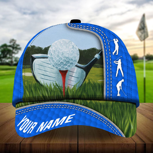 Joycorners The Best Golf Club And Ball, Golf Hats For Golf Lovers Multicolored Personalized 3D Design All Over Printed