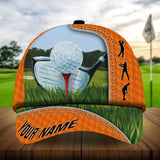 Joycorners The Best Golf Club And Ball, Golf Hats For Golf Lovers Multicolored Personalized 3D Design All Over Printed