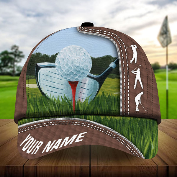 Joycorners The Best Golf Club And Ball, Golf Hats For Golf Lovers Multicolored Personalized 3D Design All Over Printed